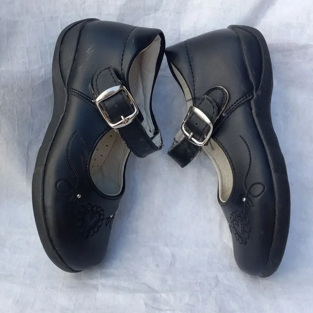 Lady Flores Black Little Girl's Shoes Size 2.5